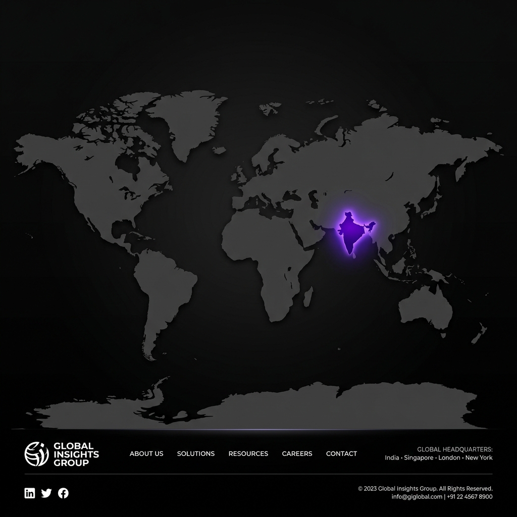 World Map Highlighting India